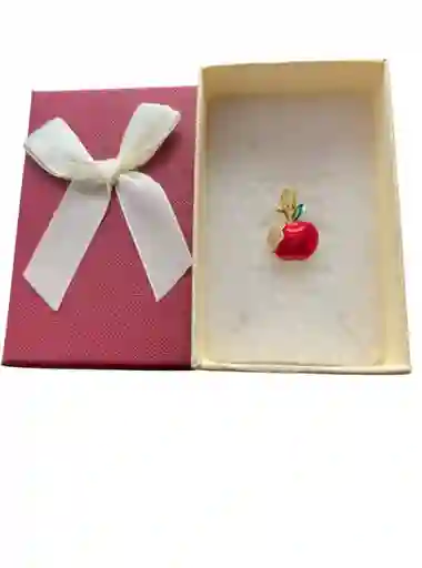 Dije Diseño De Manzana Con Cover Gold