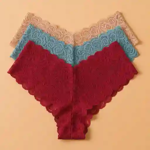 Panty Encaje Romántico – Pack X3