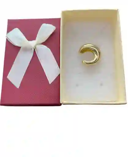 Aretes Tipo Earcuff Liso Delgado Mediano En Acero