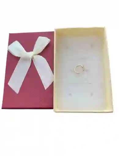 Aretes Tipo Earcuff Pequeño Diseño De Flores Con Piedras En Cover Gold