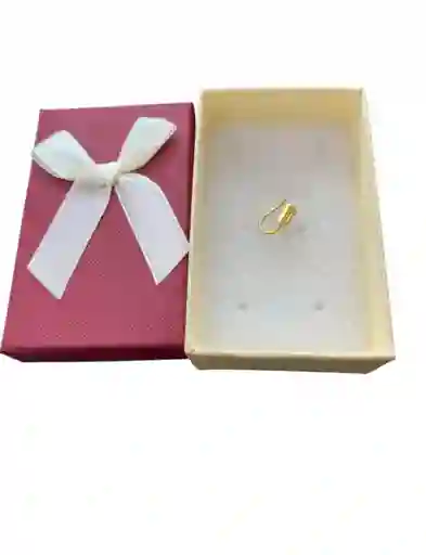 Aretes Tipo Earcuff Pequeño Diseño De Cuadrado Con Piedras En Cover Gold