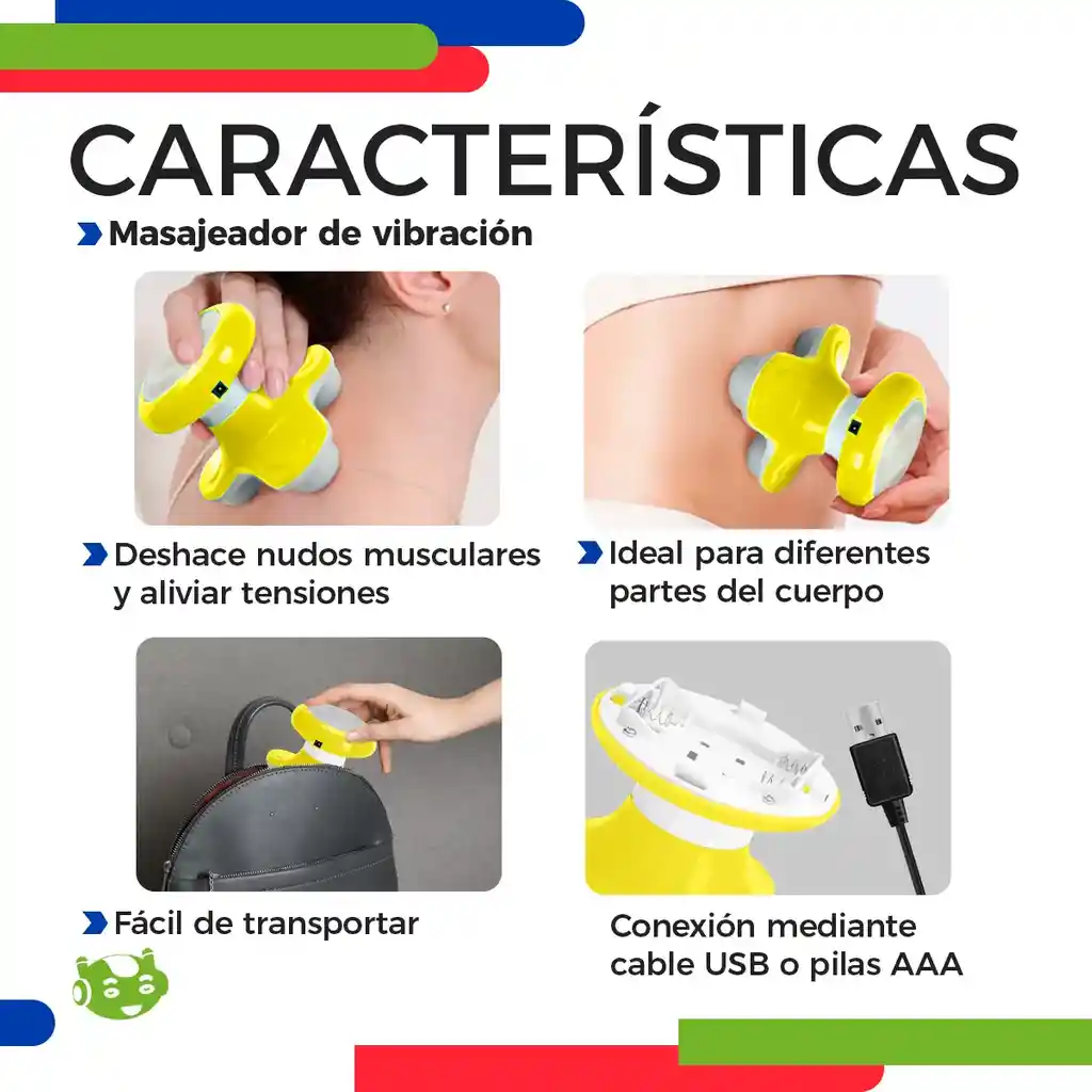 Mini Masajeador Eléctrico Portátil Slim Company Masaje Corpo