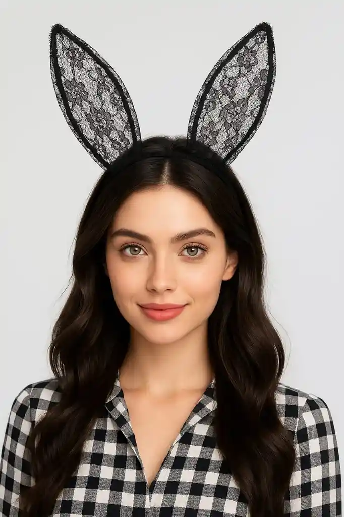 Disfraz Halloween Diadema Orejas De Encaje “bunny Dream