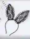 Disfraz Halloween Diadema Orejas De Encaje “bunny Dream