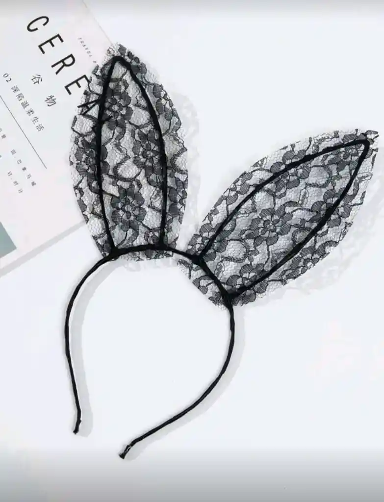Disfraz Halloween Diadema Orejas De Encaje “bunny Dream