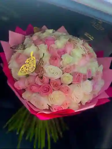 Bouquet X 100 Rosas Multicolor