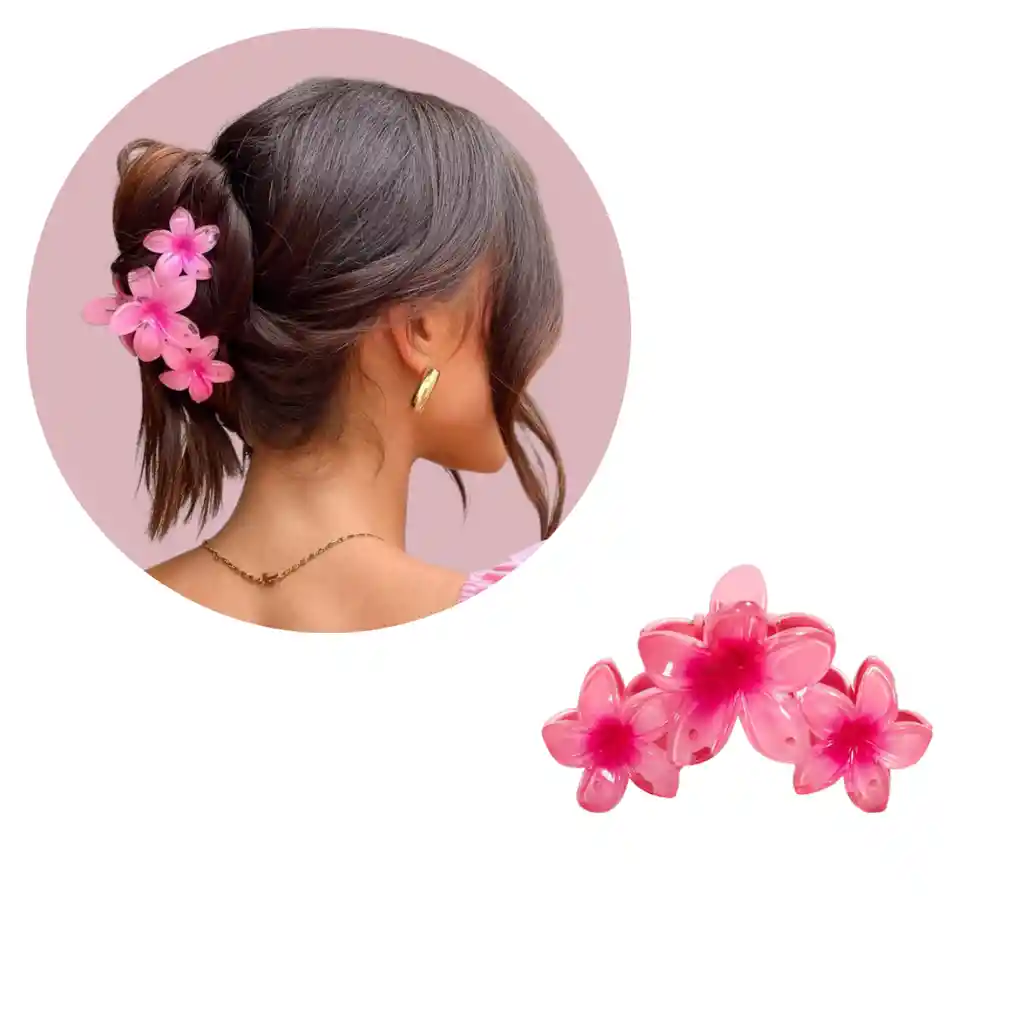 Pinza Caimán Gancho Flores Hawaianas Pelo Cabello