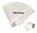 100 Tiras Bandas Depilar Cera Tibia