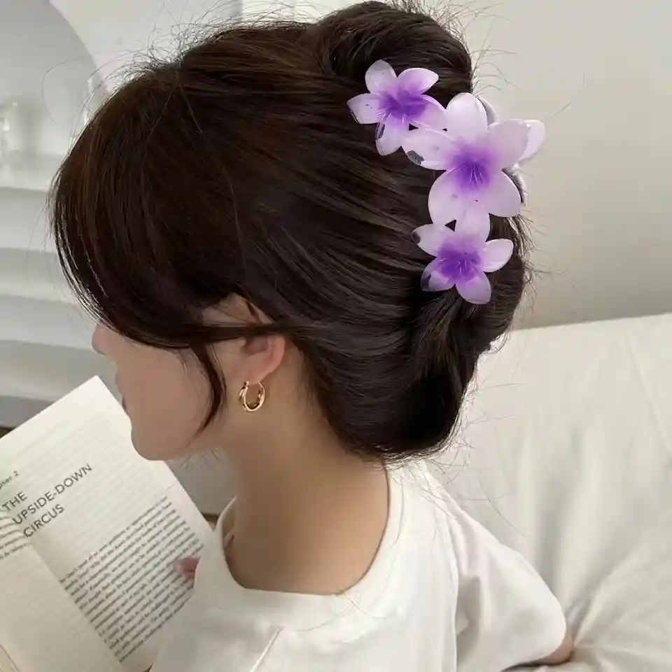 Pinza Caimán Gancho Flores Hawaianas Pelo Cabello