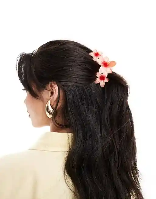 Pinza Caimán Gancho Flores Hawaianas Pelo Cabello