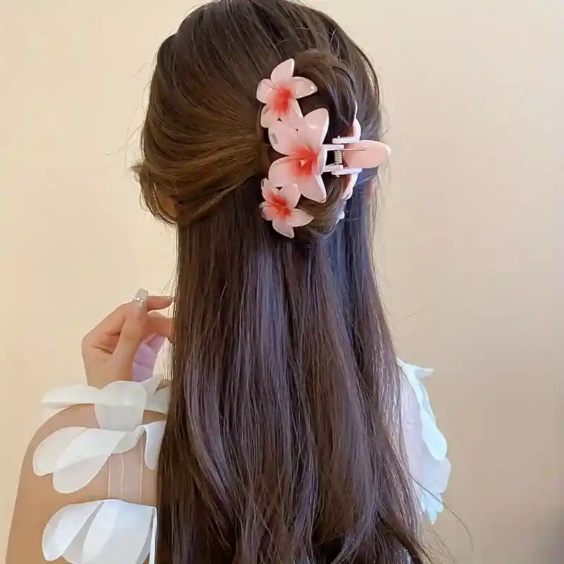 Pinza Caimán Gancho Flores Hawaianas Pelo Cabello