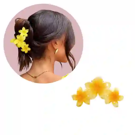 Pinza Caimán Gancho Flores Hawaianas Pelo Cabello