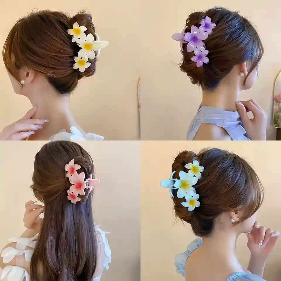 Pinza Caimán Gancho Flores Hawaianas Pelo Cabello