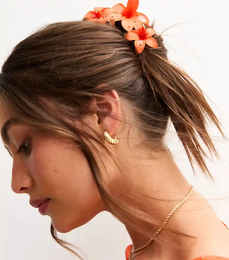 Pinza Caimán Gancho Flores Hawaianas Pelo Cabello