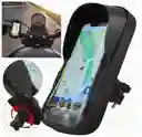 Soporte Porta Celular Impermeable Con Visera Para Moto