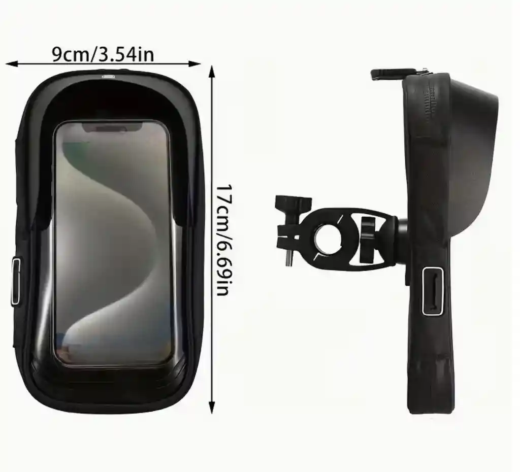Soporte Porta Celular Impermeable Con Visera Para Moto