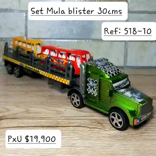 Set Mula/tractomula X2 Buses Blister