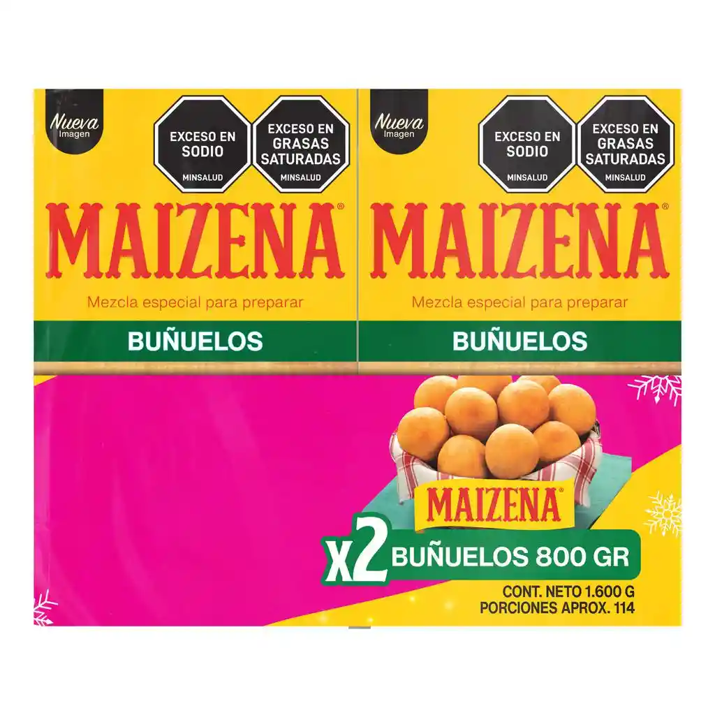 Maizena Mezcla Especial Para Preparar Buñuelos 2 Unidades / 800 G