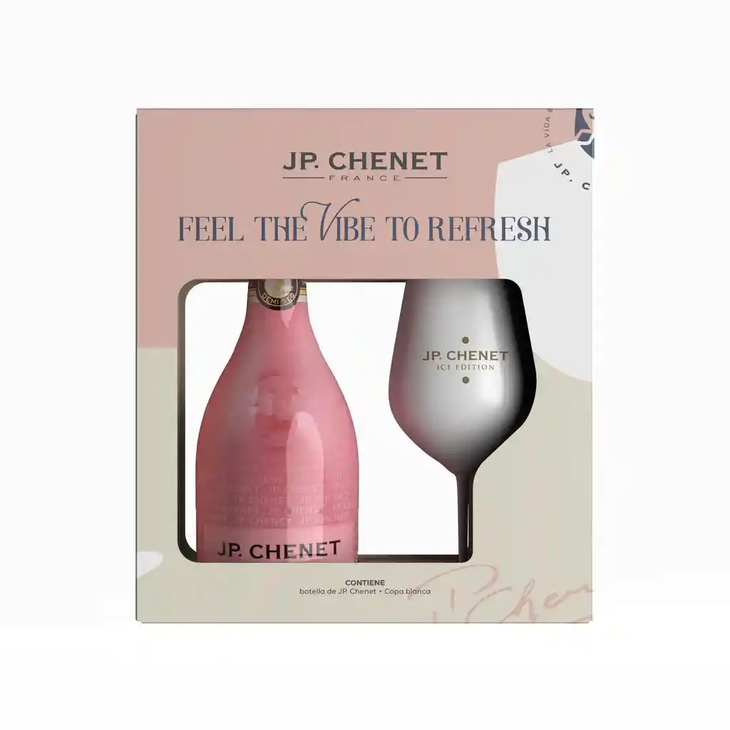 Jp Chenet Ice Vino Rosado Espumante 750 Ml + 1 Cop