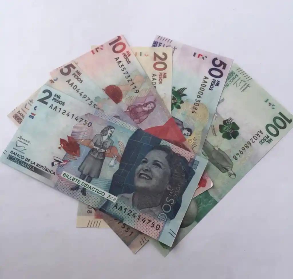 Billete Didáctico Pesos Colombianos X100 Con Monedas 🇨🇴💰