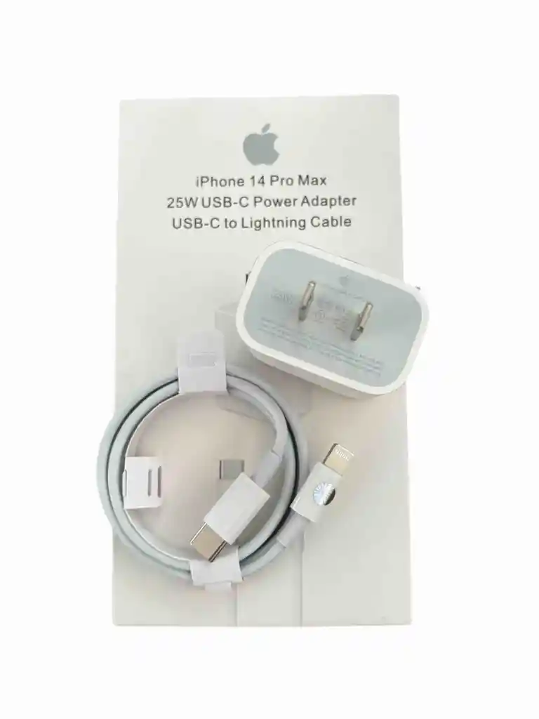 Cargador 25w Carga Rápida Para Iphone 12 13 14 +tipo C Cable