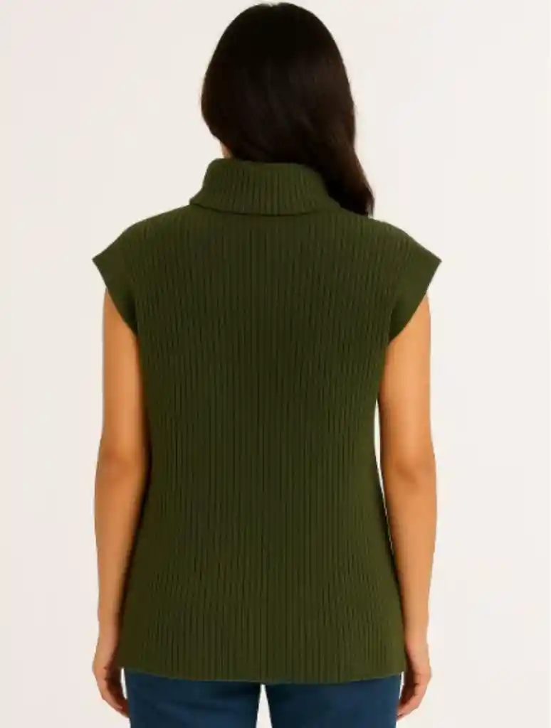 Chaleco Para Mujer Cuello Tortuga - The Maro Verde
