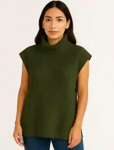 Chaleco Para Mujer Cuello Tortuga - The Maro Verde