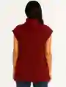 Chaleco Para Mujer Cuello Tortuga - The Maro Rojo
