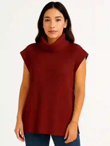 Chaleco Para Mujer Cuello Tortuga - The Maro Rojo
