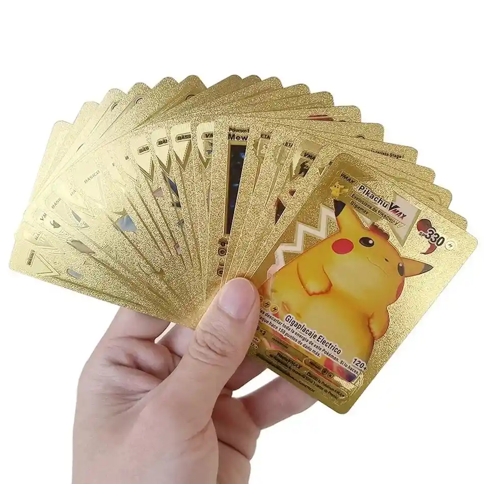 Cartas Coleccionables De Pokémon Doradas X55 Und