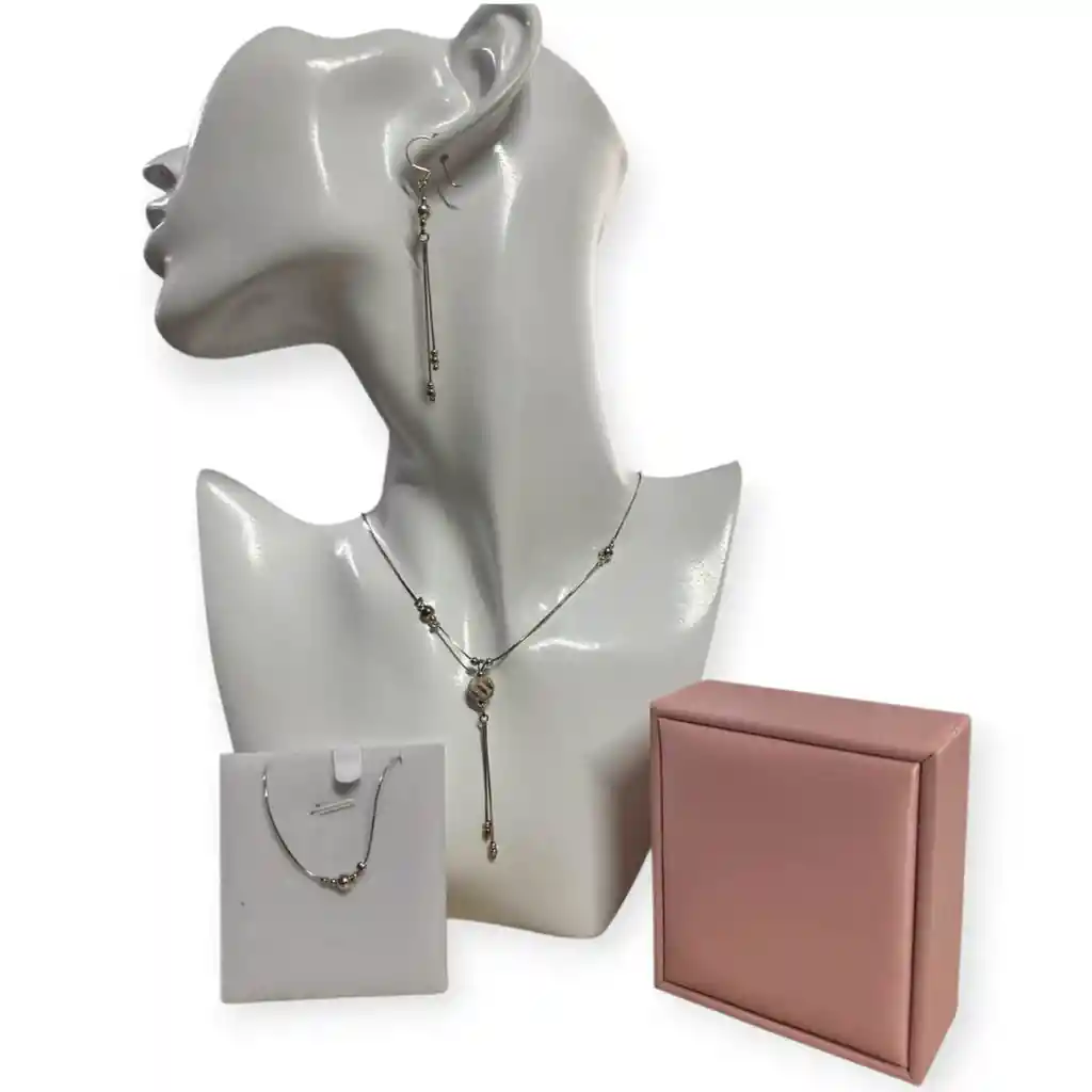 Trio + Manilla Plata Ley 925 Perla Garantia Original + Estuche De Lujo