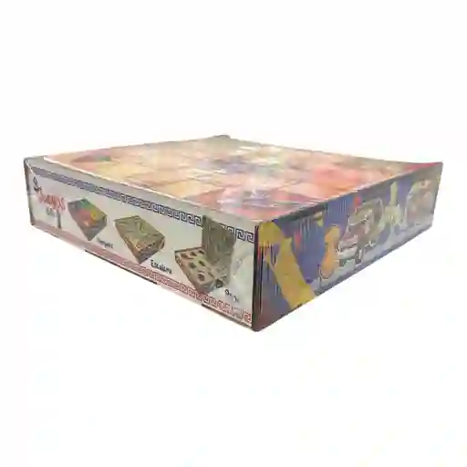 Juego Familiar 3 En 1 Madera Viaje Parque Rana Escalera Ludo