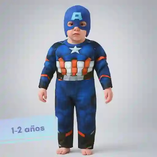 Disfraz Halloween Capitán América (1-2 Años)