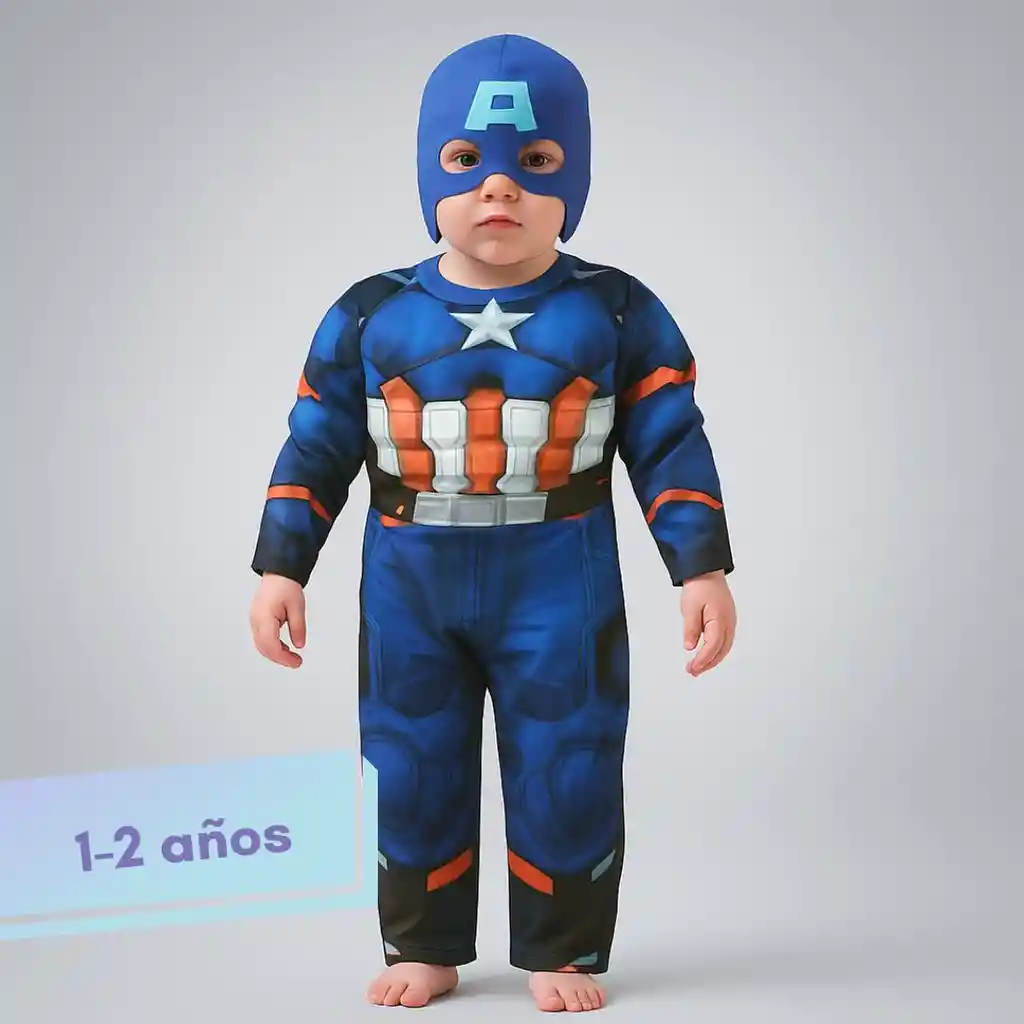 Disfraz Halloween Capitán América (1-2 Años)