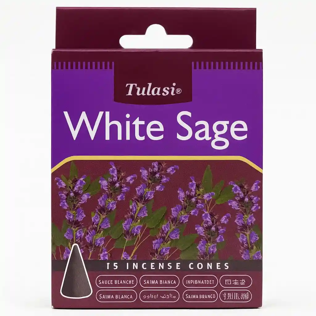 Incienso En Cono Básico Salvia Blanca
