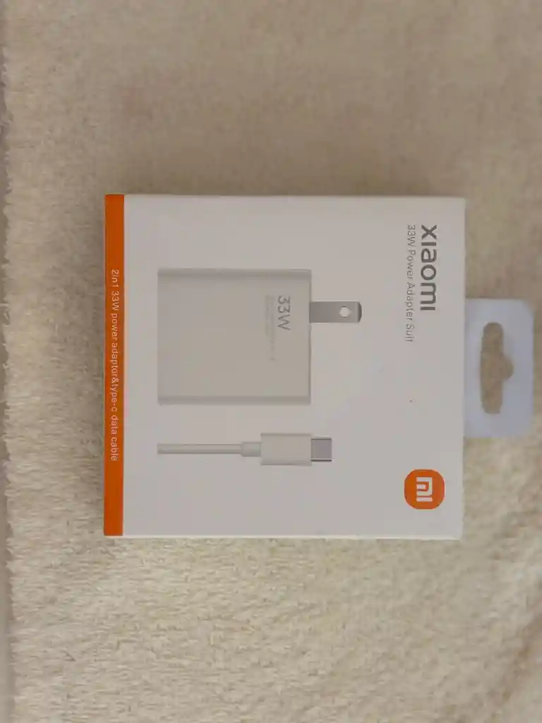 Cargador Xiaomi Tipo C, 33w