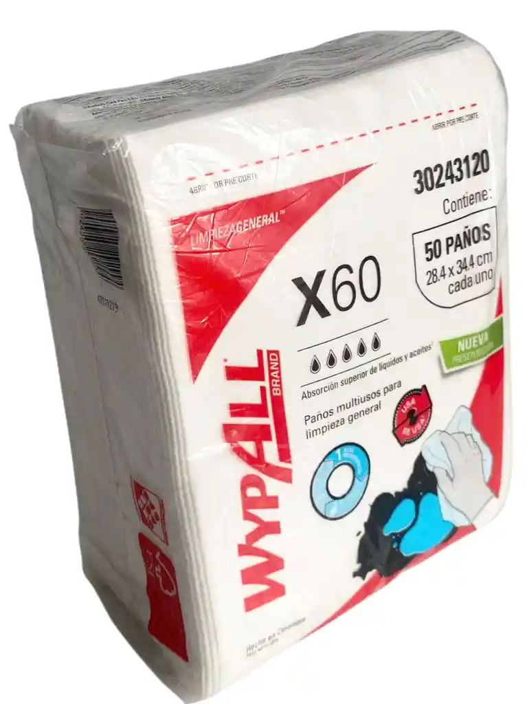 Wypall X60 Paquete X 50 Paños