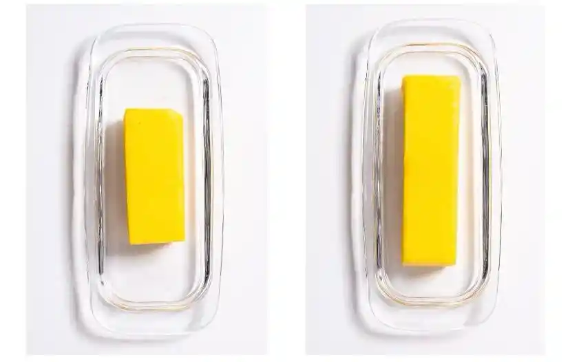 Mantequillero Porta Mantequilla De Vidrio Con Tapa