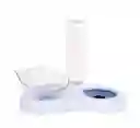 Juego Alimentador Y Bebedero Automático Para Gatos – Doble Recipiente Con Dispensador De Agua