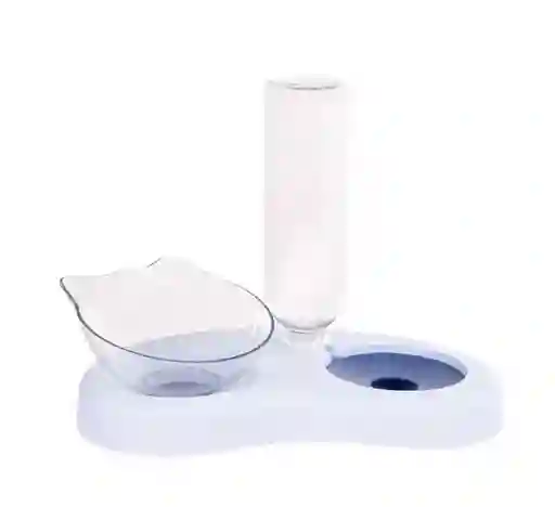 Juego Alimentador Y Bebedero Automático Para Gatos – Doble Recipiente Con Dispensador De Agua