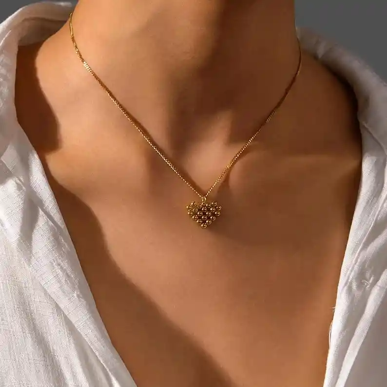 Set Collar Doré Amour