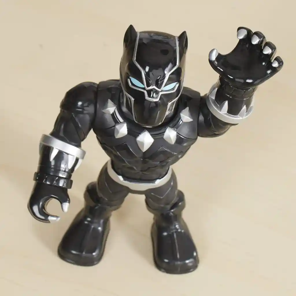 Figura De Acción Mega Black Panther De Playskool Hasbro Heroes Super Hero Adventures