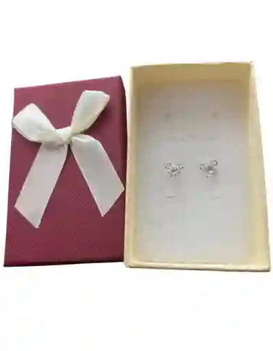 Juego De 3 Aretes Tipo Topo Diseño De Mickey Mouse En Cover Gold