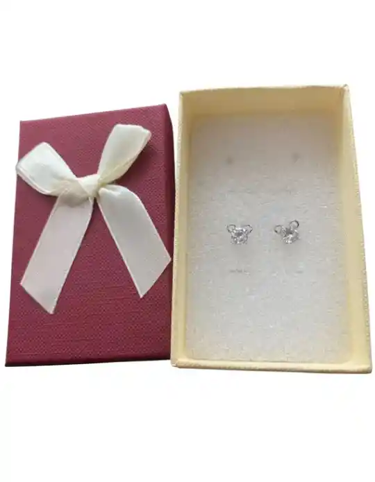 Juego De 3 Aretes Tipo Topo Diseño De Mickey Mouse En Cover Gold