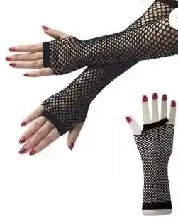 Guantes De Malla Sin Dedos Colores Surtidos