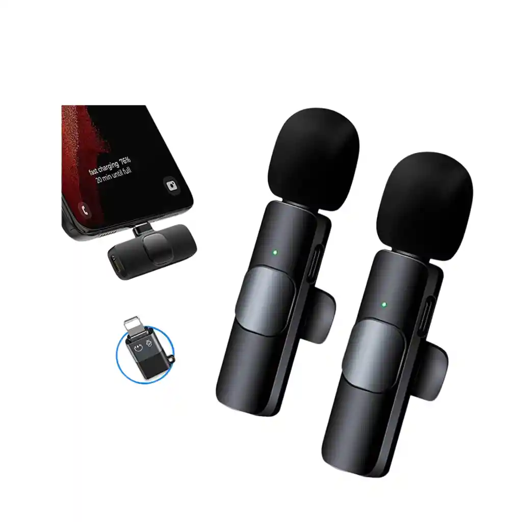 Micrófono K9 Dual Para Celulares Tipo C Y Iphone