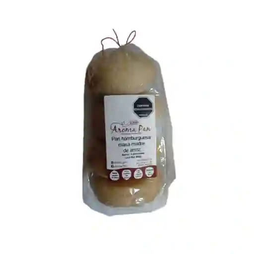 Pan Hamburguesa Masa Madre De Arroz X340gr Aromapan
