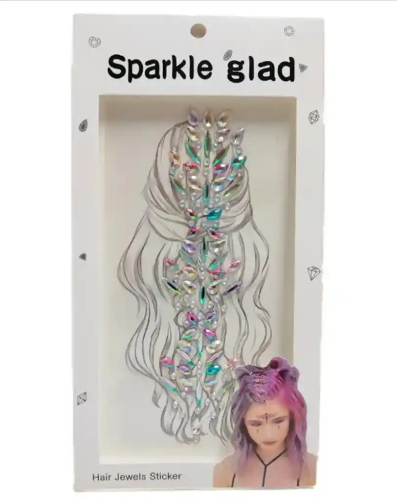 Pegatinas De Joyas Para El Cabello -- Sparkle Glad –