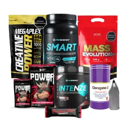 Hipercalóricas 7 Lb + Creatina Power 500 Y 150 G + Intenze 14 Serv + Obsequios