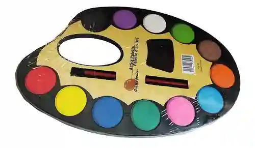 Paleta Acuarela Mediana X 12 Colores